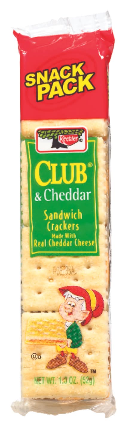 Keebler Club And Cheddar Crackers 1.8 Oz Pouch