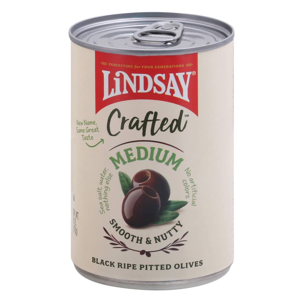 Lindsay Crafted Medium Black Ripe Pitted Olives (6 oz)