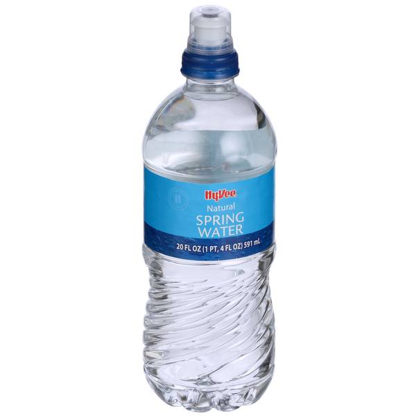 Hy-Vee Natural Spring Water (20 fl oz)
