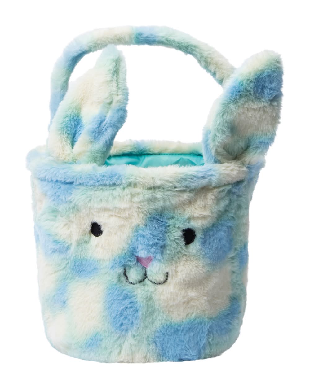 Ombre Bunny Easter Fur Basket Blue