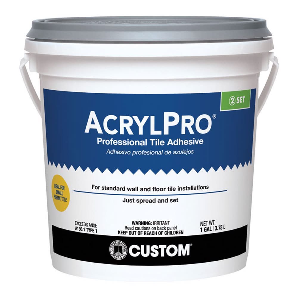 Custom Building Products Acrylpro Ceramic Tile Adhesive 1 Gal