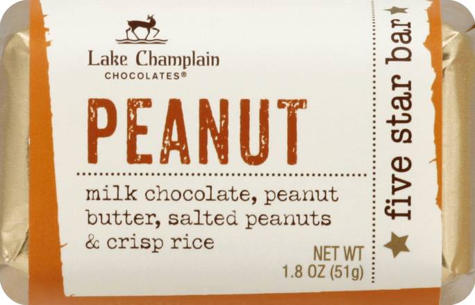 Lake Champlain Chocolates Chocolate, Peanut - 1.8 oz