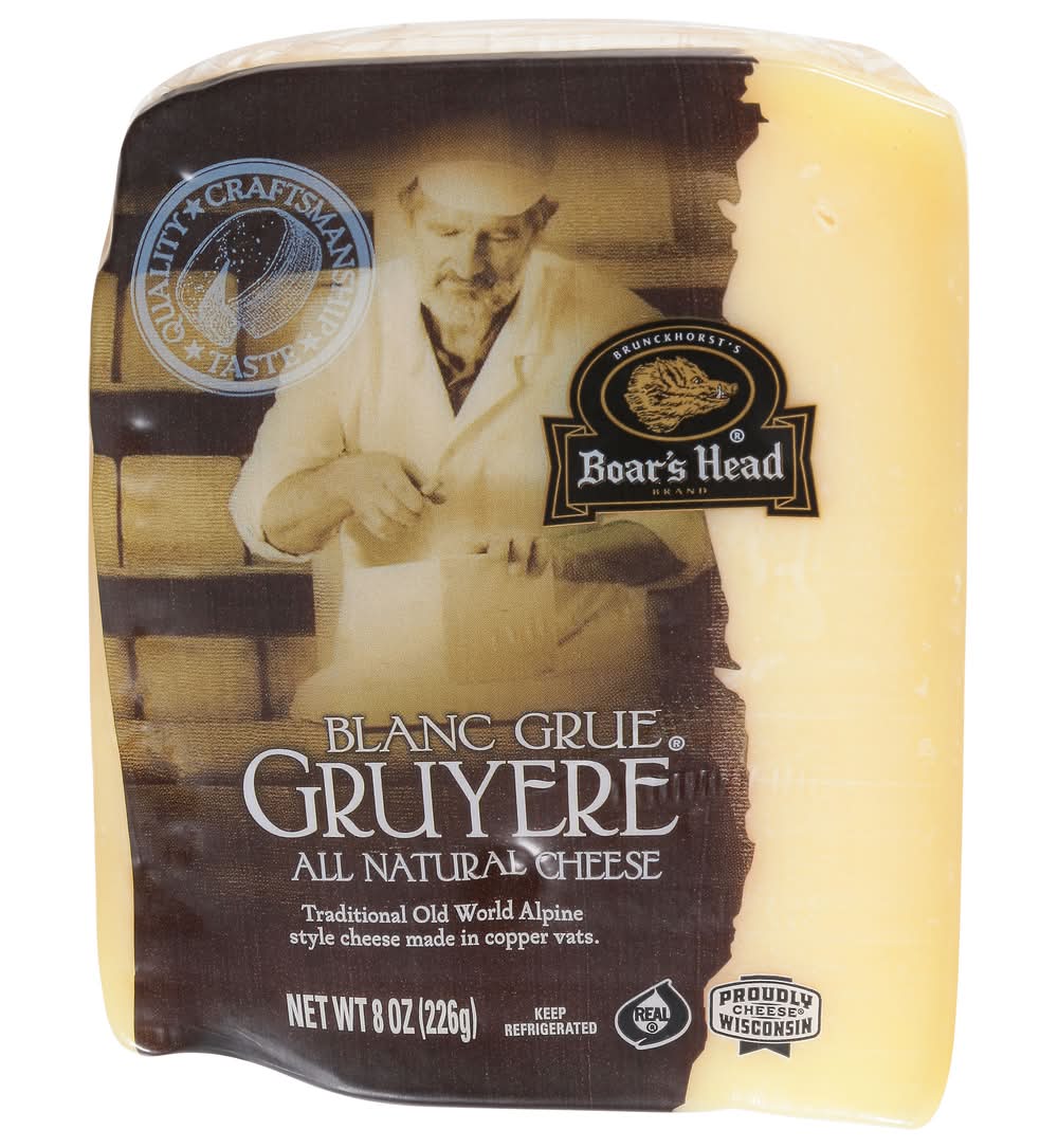 Boar's Head Blanc Grue Gruyere Cheese (8 oz)