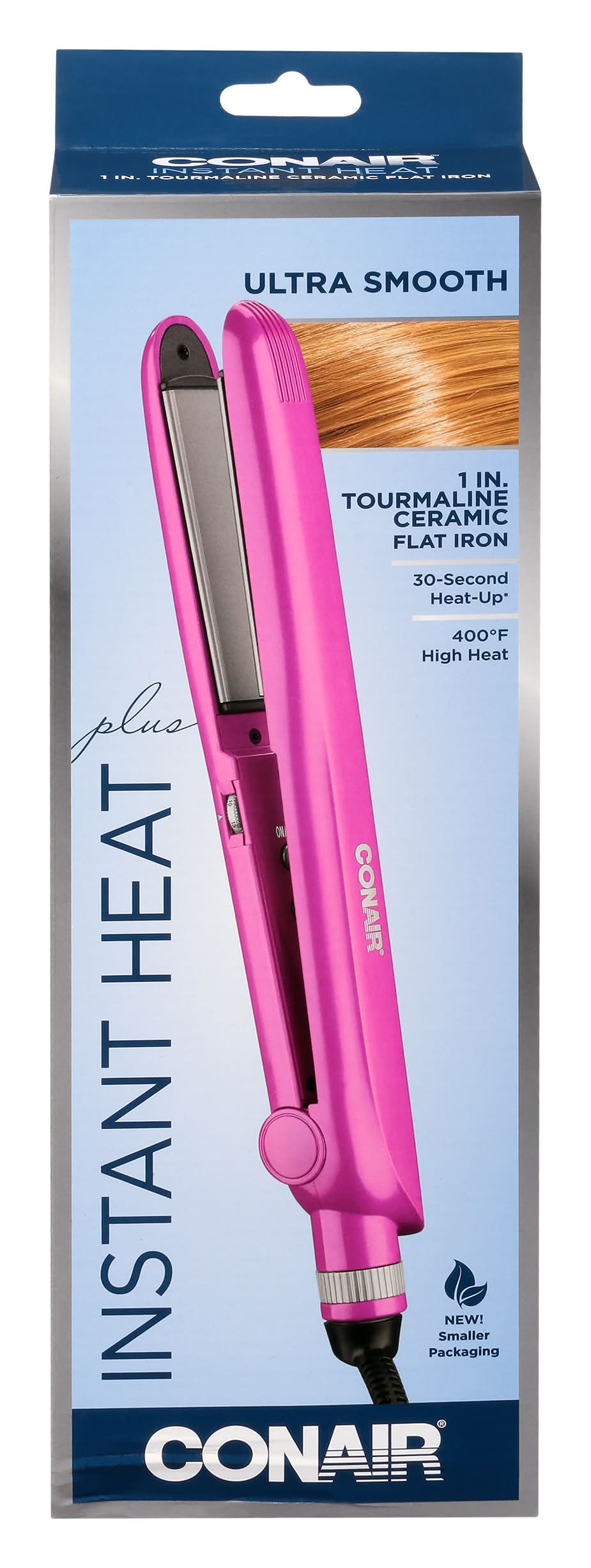 Conair Plus Instant Heat 1 Inch Tourmaline Ceramic Flat Iron