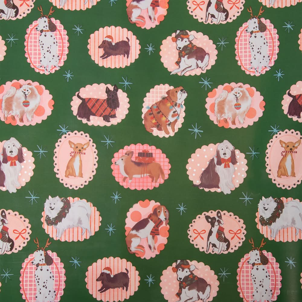 Christmas Themed Gift Wraps Dogs