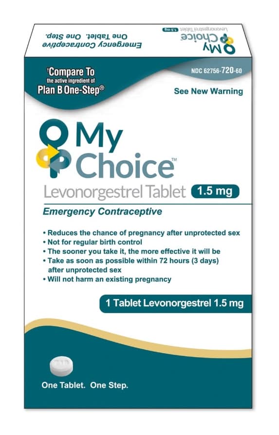 My Choice Levonorgestrel Emergency Contraceptive Tablet 1.5 mg