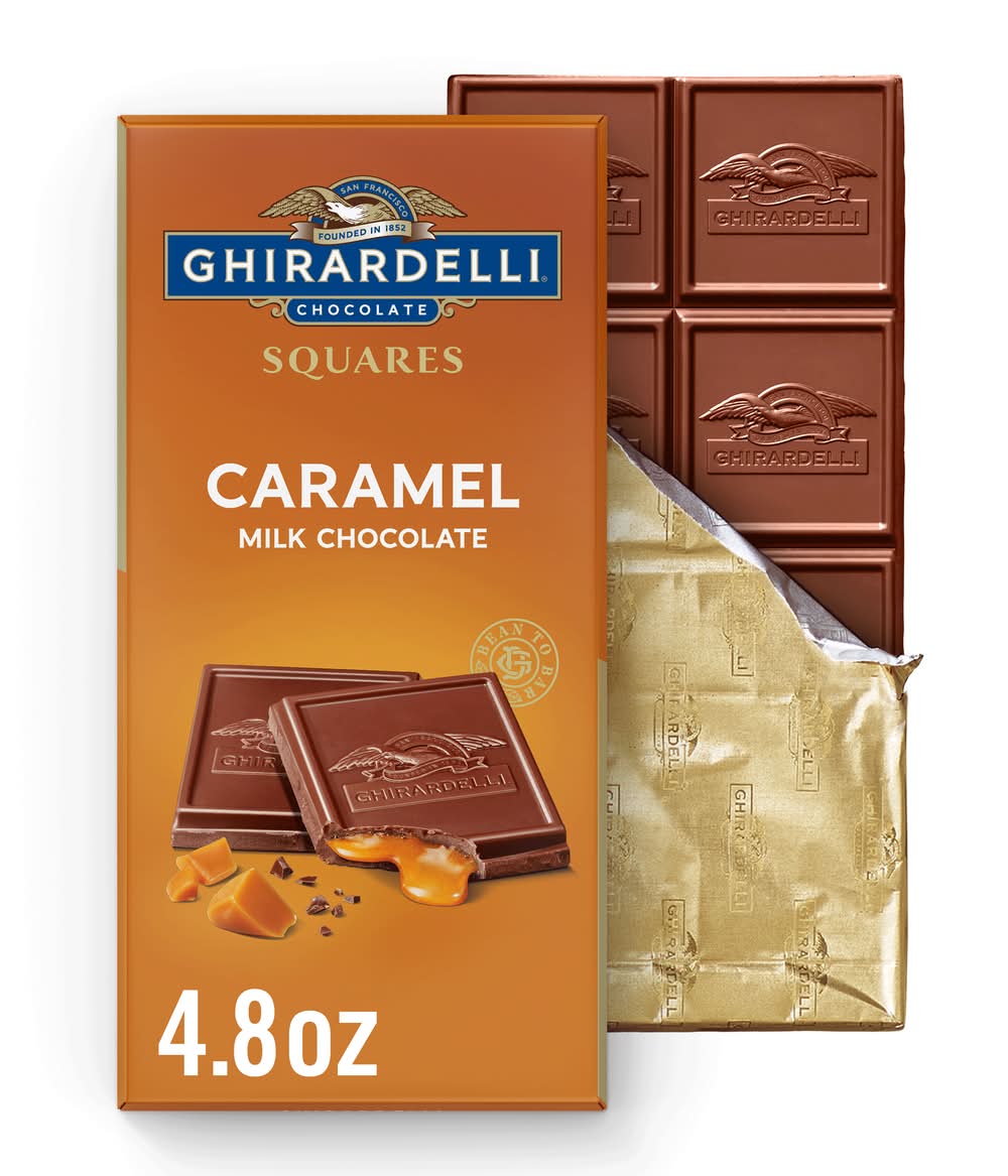 Ghirardelli Squares Milk Chocolate, Caramel (0.3 oz)