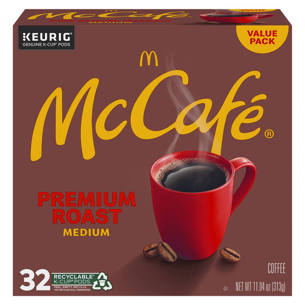 McCafé Premium Roast Medium Coffee (11.04 oz, 32 ct)