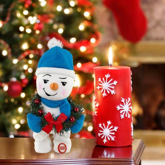 Animatronic Booty Shaking Snowman Christmas Decoration, 15in