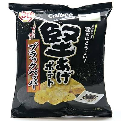 カルビー　堅あげポテト　ブラックペッパー　６５ｇ