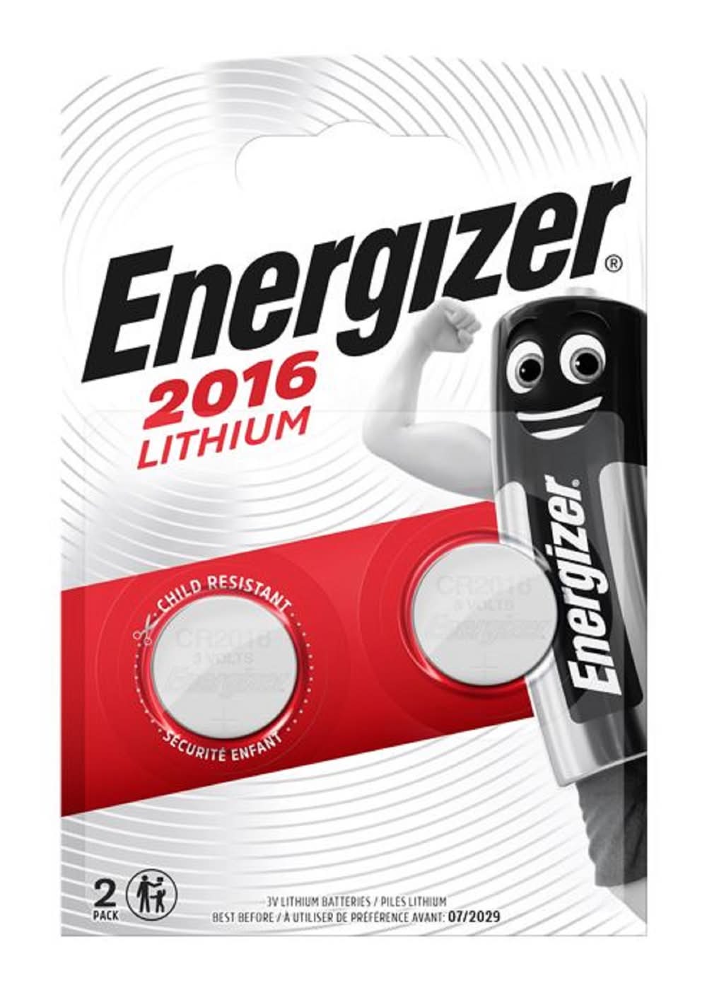 Energizer - Piles bouton lithium 2016 (2)