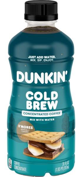 Dunkin' S'mores Flavored Cold Brew Concentrate, 31 Oz.