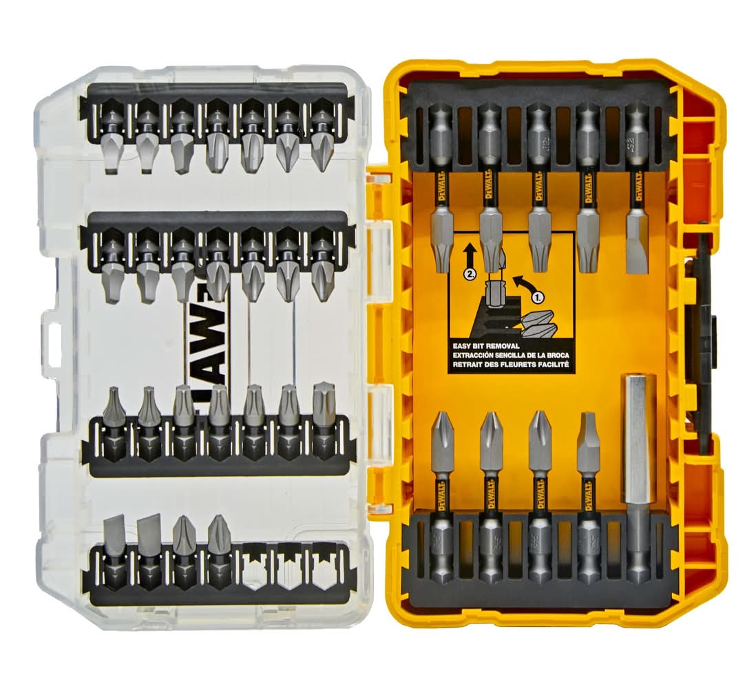 DEWALT TOUGH GRIP Screwdriver Bit Set 35 -Piece