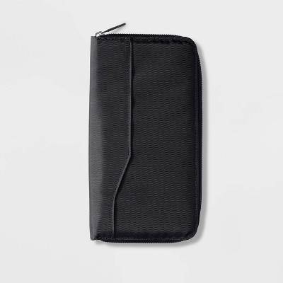 RFID Blocking Passport and Visa Holder Travel Wallet Open Story™ - Black