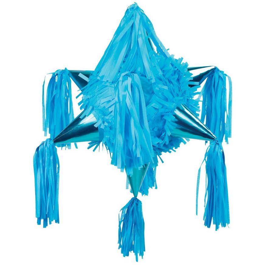 Caribbean Blue 8-Point Star Pinata, 24in