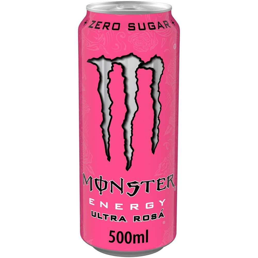 Monster Energy - Boisson zéro sucre (500 ml) (ultra rosá)