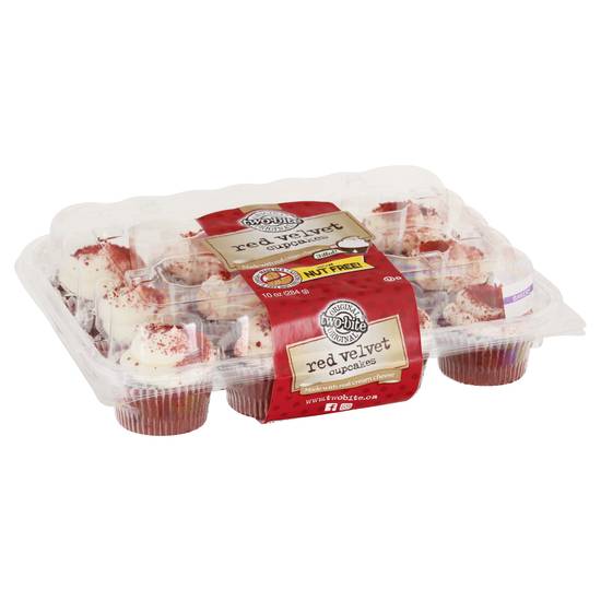 Two-Bite Red Velvet Cupcakes