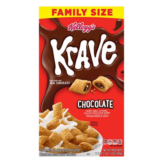 Krave Chocolate Crispy Shell Outside Cereal (17.3 oz)