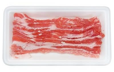 豚肉ばらうす切り（国産）　１パック(90g～150gの間でお届け)