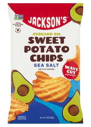 Jackson's Avocado Oil Wavy Cut Sea Salt Sweet Potato Chips (5 oz)