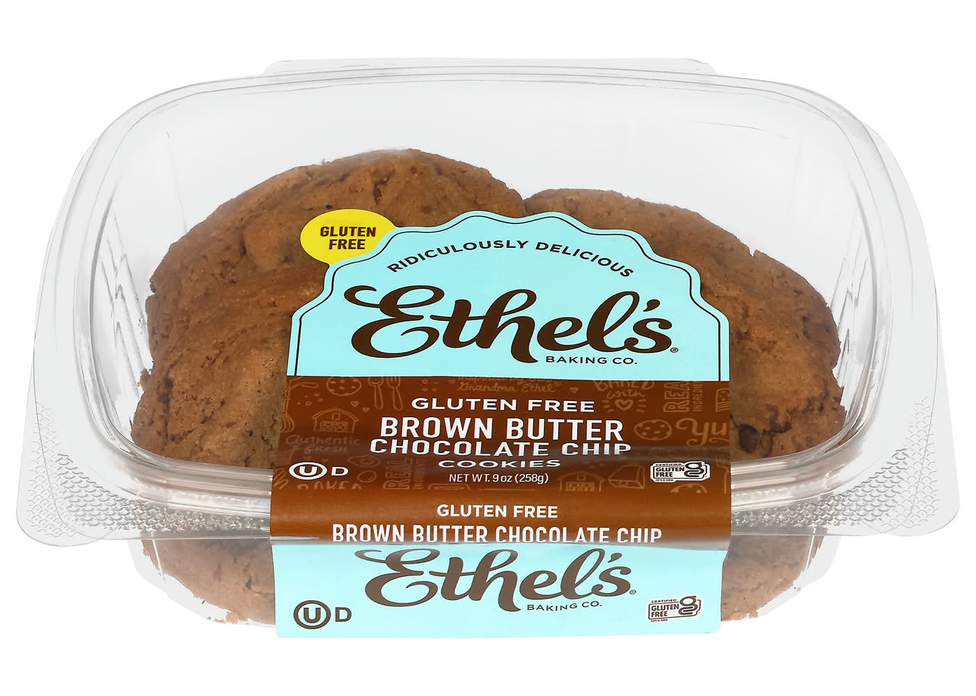 Ethels Baking Co Brown Butter Chocolate Chip Cookies (9 oz)