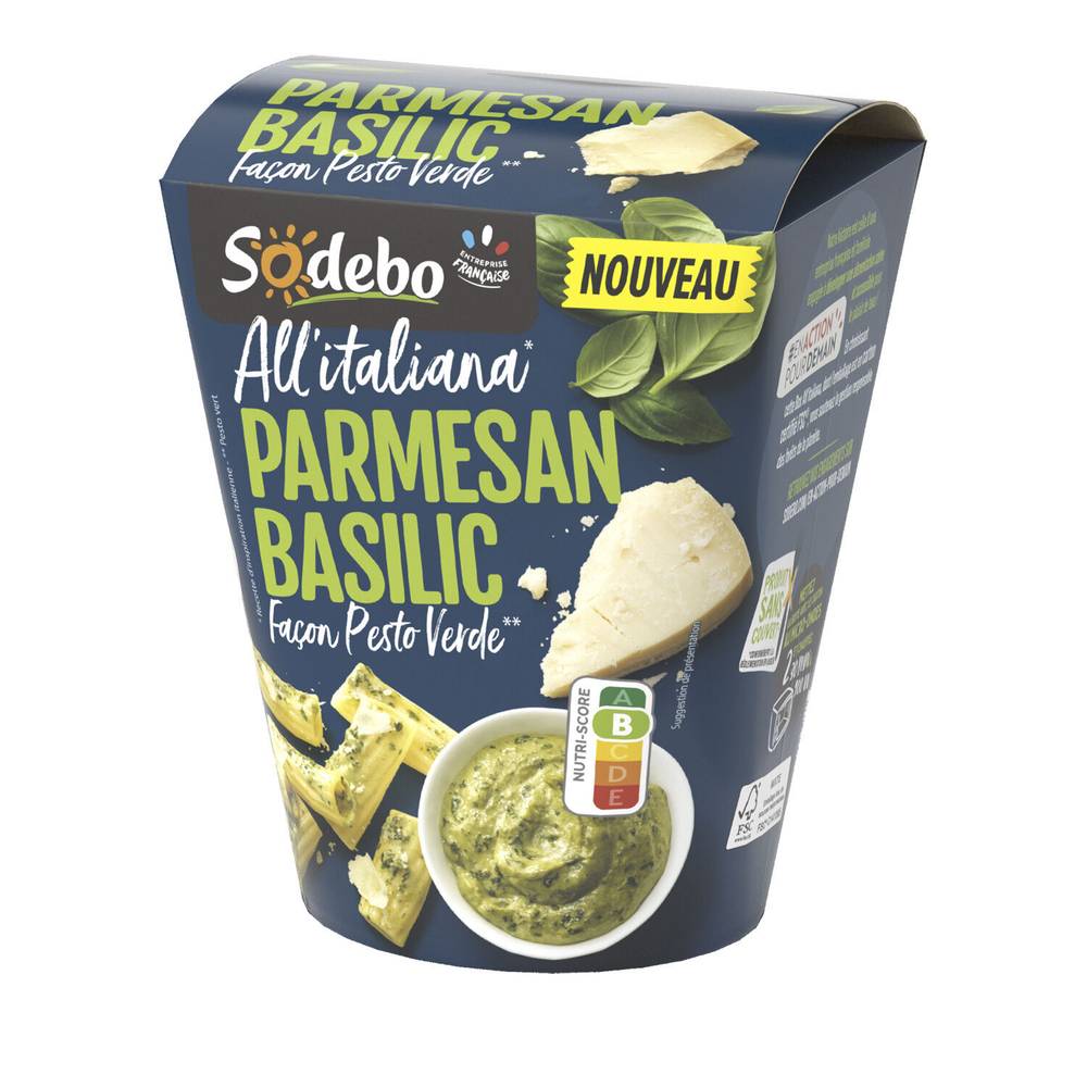Sodebo - Box all'italiana parmesan basilic pesto verde