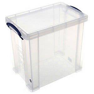 Really Useful Boxes 19 Liter Clear Plastic Storage Container
