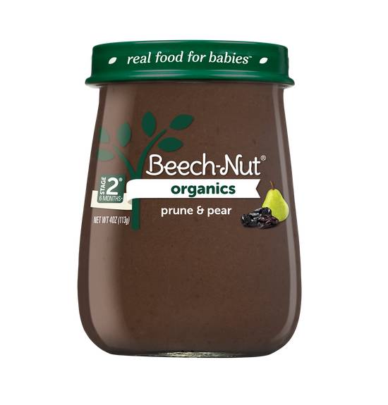 Beech-Nut Organics Stage 2 Baby Food 6 Months (prune & pear)