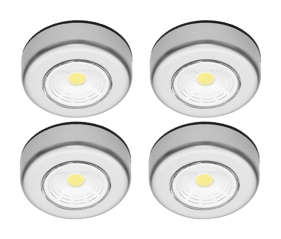 Click LED Puck Lights - 4 Pack