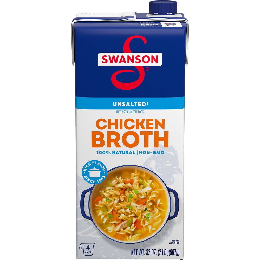 Swanson Natural Unsalted Chicken Broth (2 lbs)