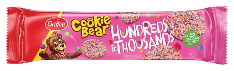 Griffins Biscuits Cookie Bear 100's & 1000's 200gm