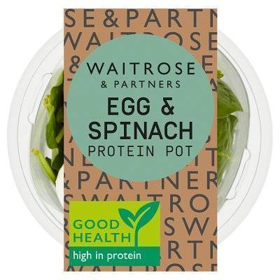 Waitrose & Partners Egg & Spinach Protein Pot 90g