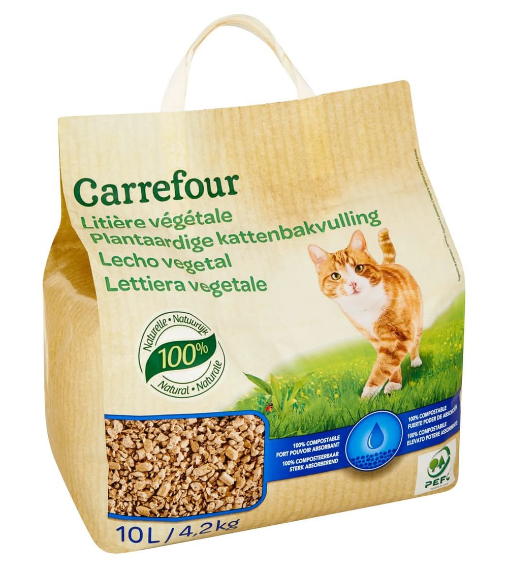 Carrefour Litière Végétale 4.2 kg
