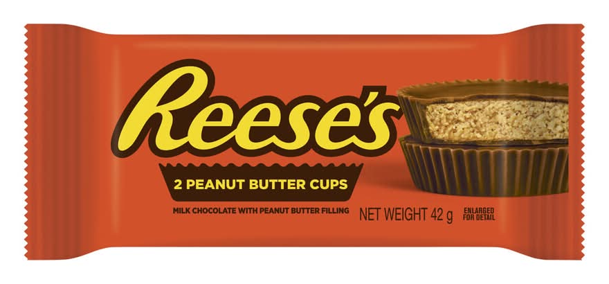 Reese's Peanut Butter Cups (42g, 2 pack)