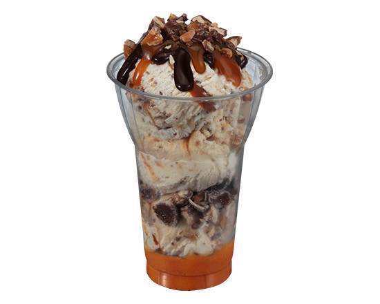 Made with SNICKERS® Layered Sundae