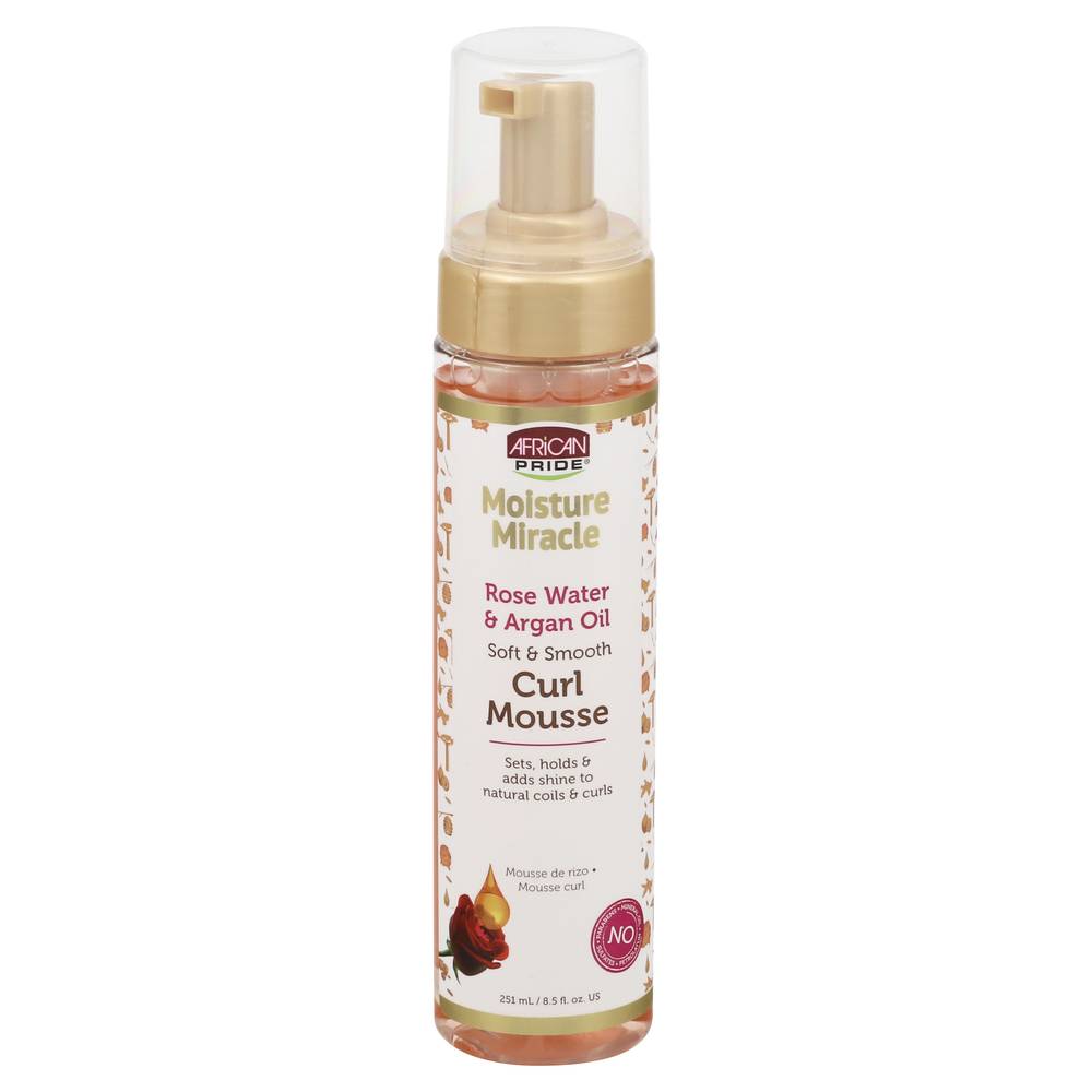 African Pride Rose Water & Argan Oil Curl Mousse (8.5 fl oz)