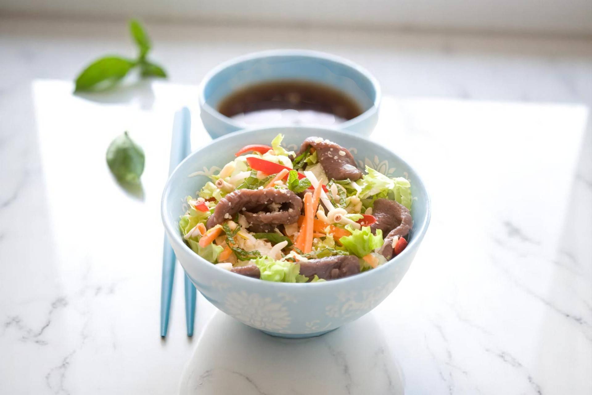 🥗Salade citronnelle aux choix: (poulet ou bœuf ou crevette)