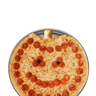 Large Jack-O'-Lantern Pizza