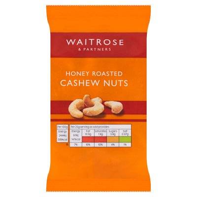 Waitrose & Partners Honey Roasted Cashew Nuts (100g)