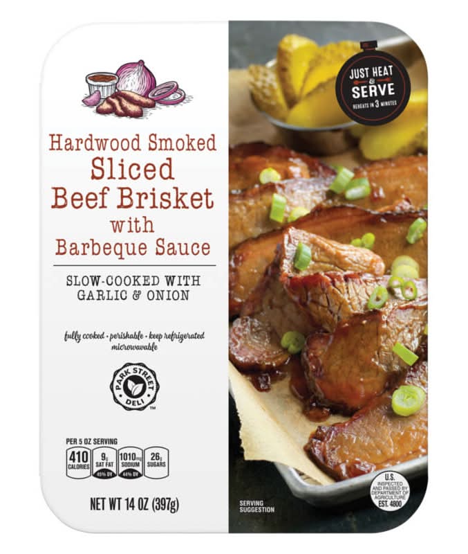 Park Street Deli Sliced Beef Brisket With Barbeque Sauce (14 oz)