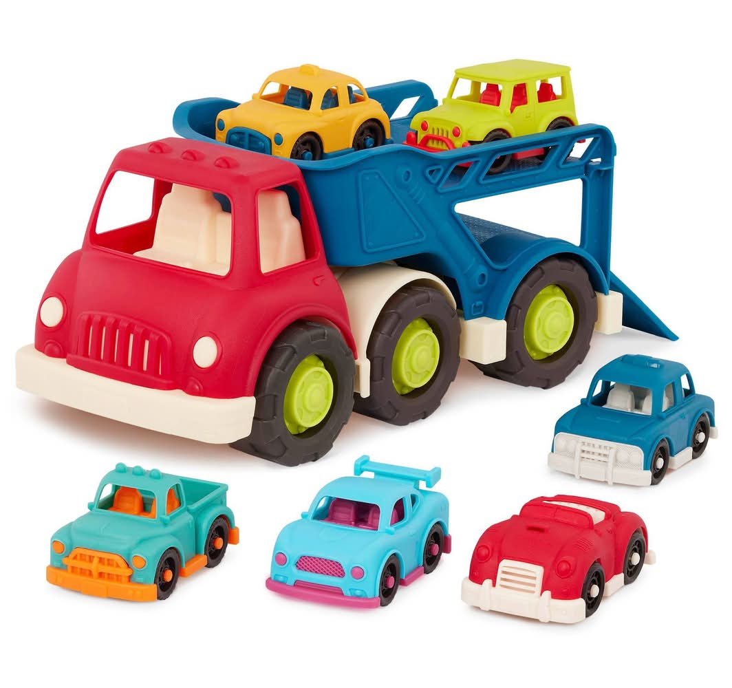 B. toys Car Carrier Truck Toy Set, 1+ Years
