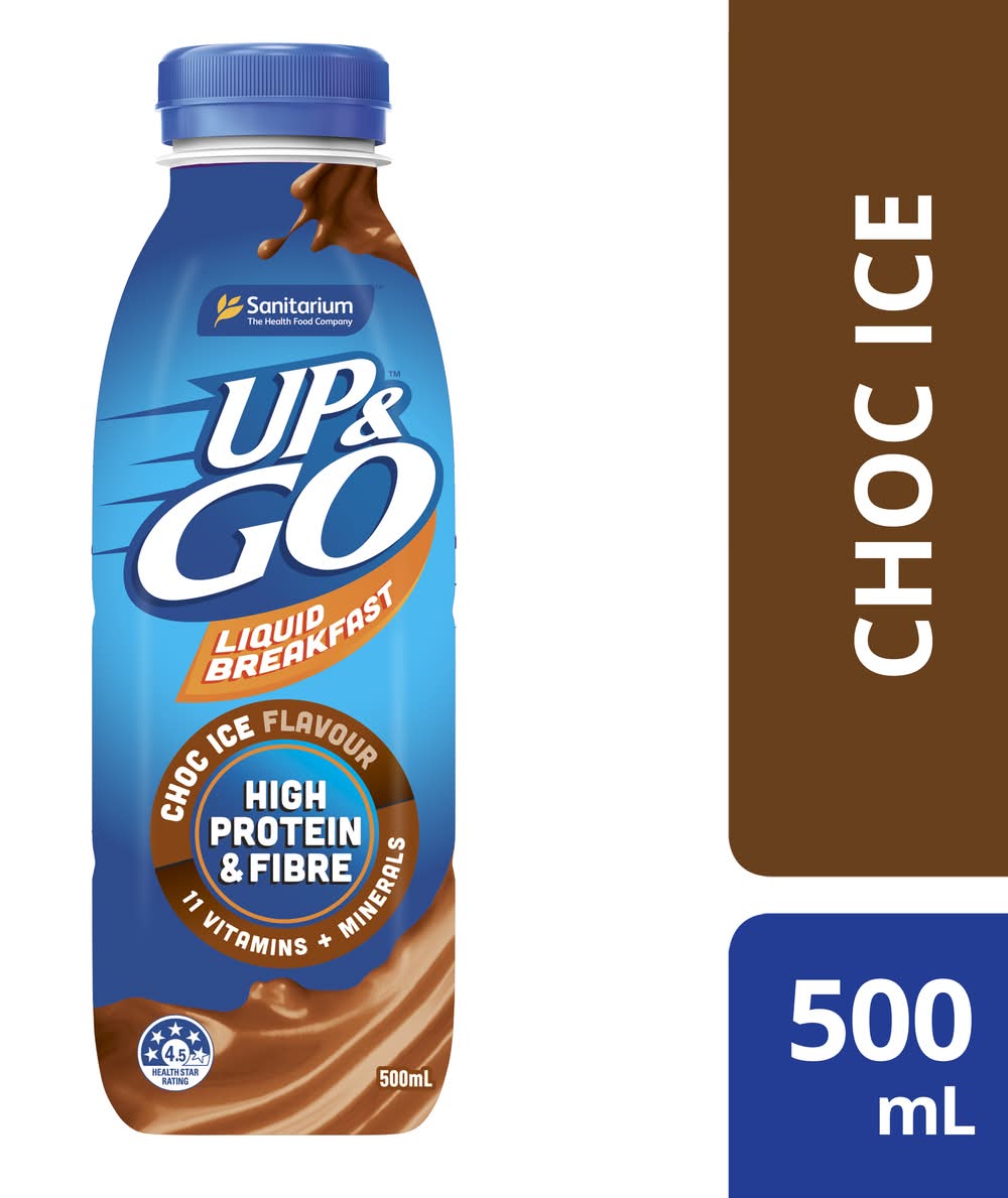 UP&GO Liquid Breakfast Drink, Choc Ice (500mL)