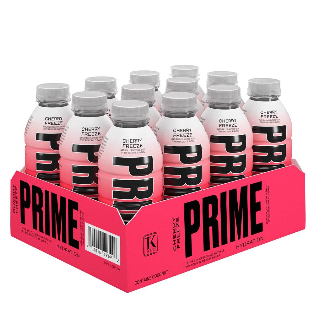 Prime Hydration Drink (12 pack, 16.9 fl oz) (cherry freeze)