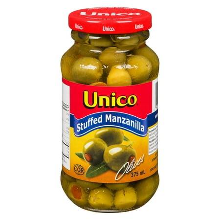 Unico Stuffed Manzanilla Olives, Green (375 ml)