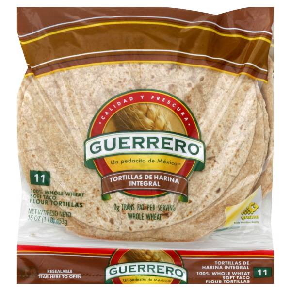 Guerrero Whole Wheat Flour Tortillas De Harina Integral (15 oz)