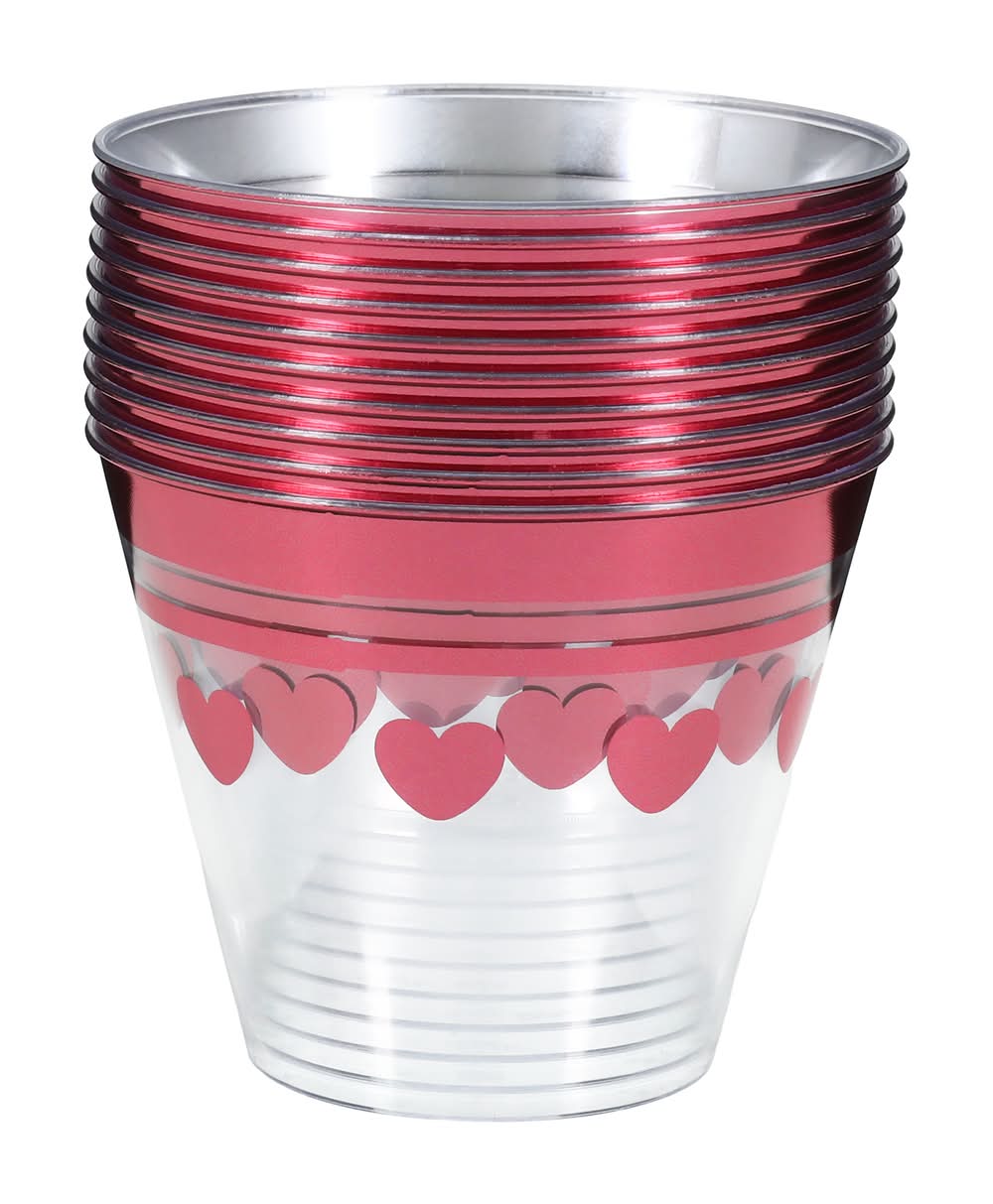Heart Cup 10-Count 9oz Heart