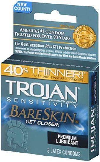 Trojan Bare skin Lubricated 3 Count