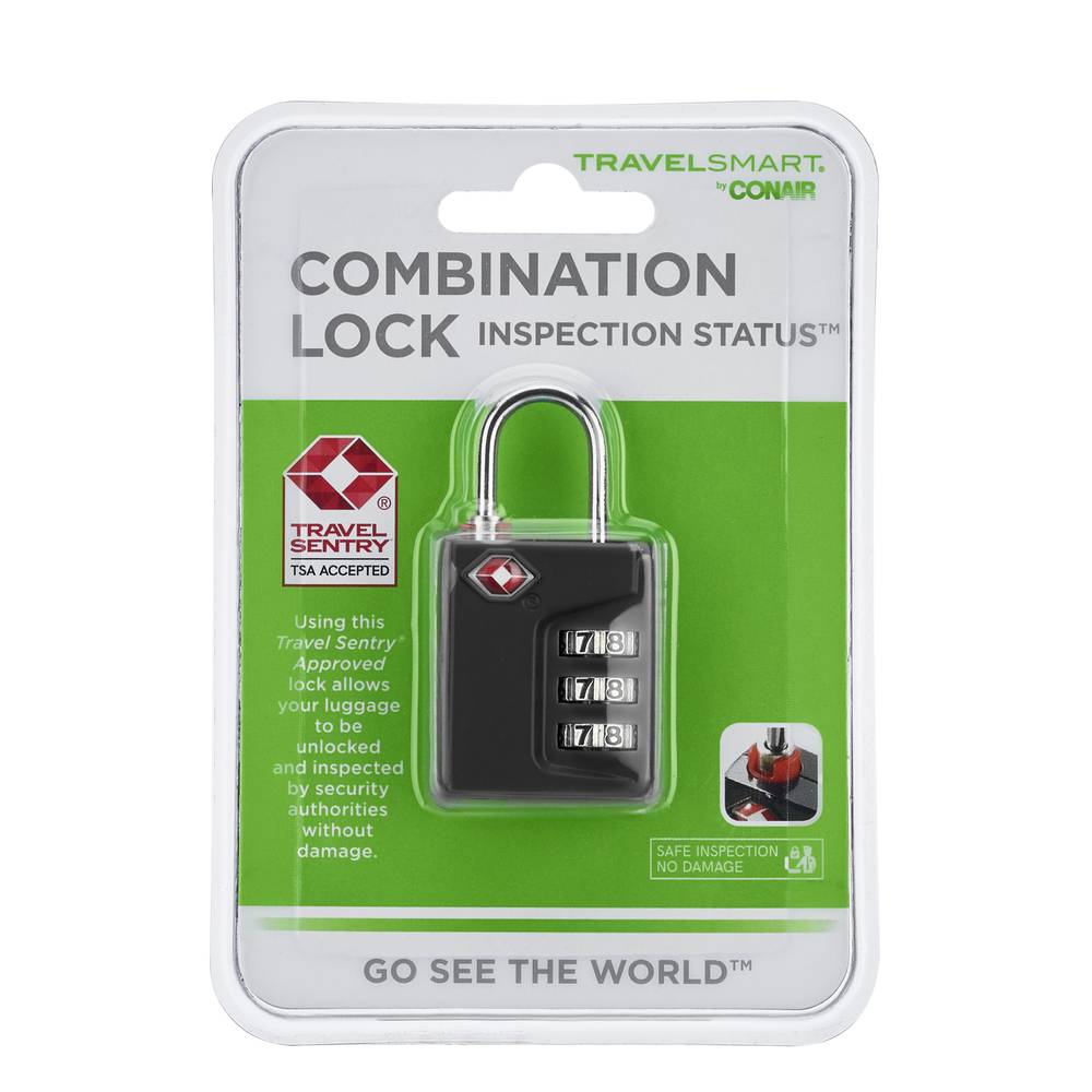 Conair Travel Smart Travel Sentry 3-dial Inspection Status Lock