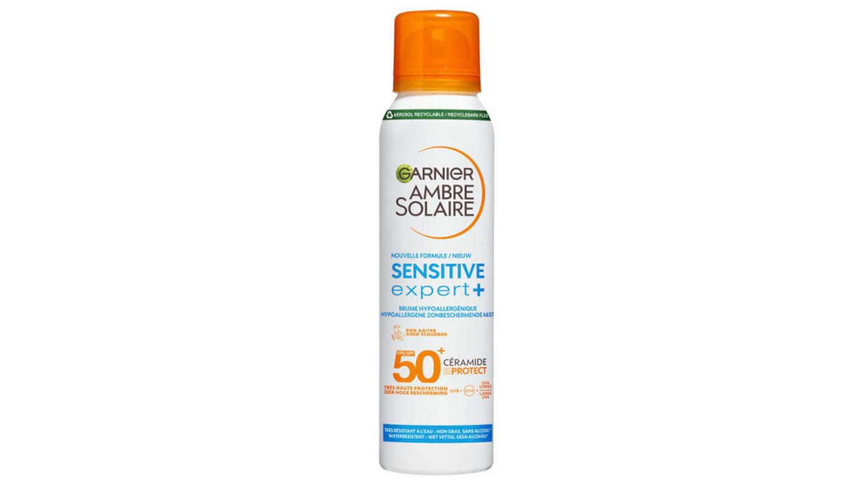 Garnier - Protection solaire brume hypoallergénique spf50+ sensitive expert + ambre solaire