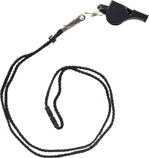 Fox 40 Classic Fox Whistle Lanyard (Black)